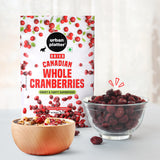 Urban Platter Dried Canadian Whole Cranberry, 250g (Dried Fruit Berries | Snack Pack | Sweet & Tarty)