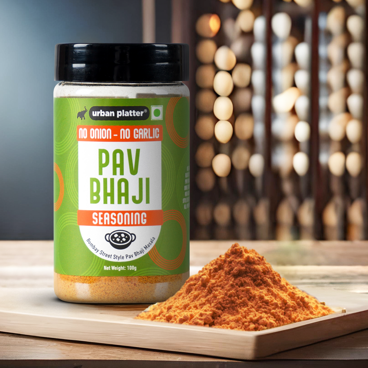 Urban Platter Jain Pav Bhaji Seasoning, 100g (Street Style Pav Bhaji Masala, Masala Pav and Tawa Pulav)