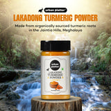 Urban Platter Lakadong Turmeric Powder shaker jar, 100g | Organically Grown in North-East India & High-Curcumin