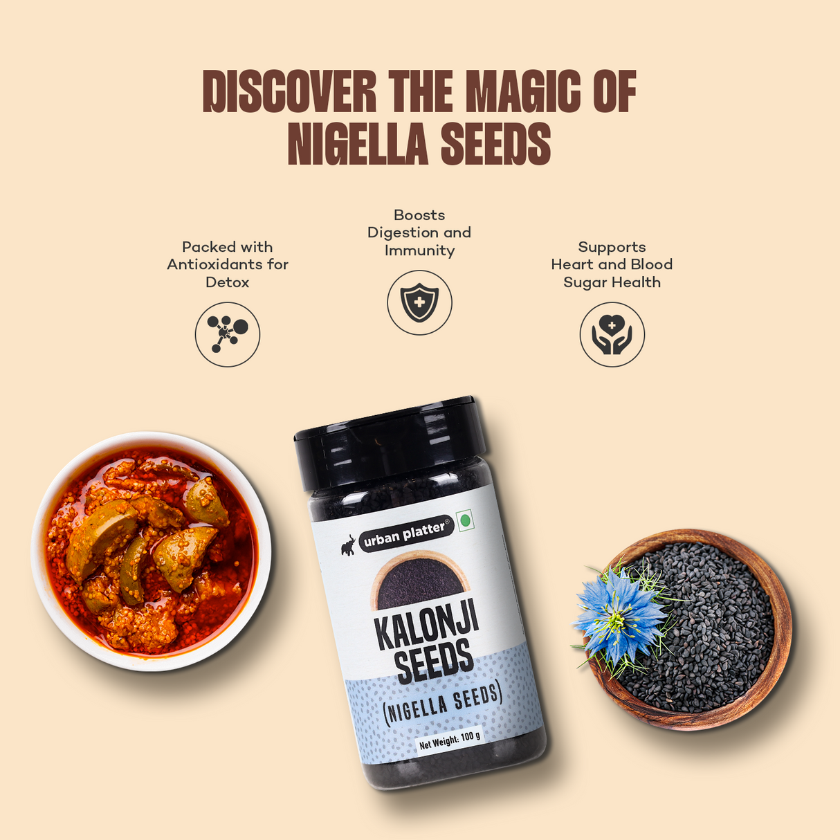 Urban Platter Nigella Seeds (Kalonji)