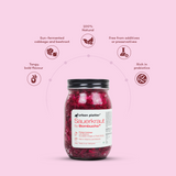 Urban Platter Sauerkraut Original Pickled Probiotic Cabbage with Beetroot, 450g / 15.8oz [Raw, Organic & Powered by Bombucha]