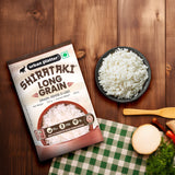 Urban Platter Shirataki Long-Grain Rice, 220g (Keto-Friendly | Low-Carb | Low-Calories | Fat-Free | Gluten-Free | Konjac Miracle Rice)