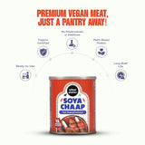 Urban Platter Soya Chaap in Brine, 800g (Canned | Chunks on Stick | Drained Weight - 500g, Rich in Plant Protein| Soy Chap)