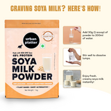 Urban Platter Soya Milk Powder,  [Plant-Based / Milk Alternative, Non-GMO & 49% Protein]