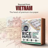 Urban Platter Square Rice Paper Sheets, 400g (Vietnamese Spring Roll Wrappers |  Gluten Free | 22 cm each | Easy To Roll)