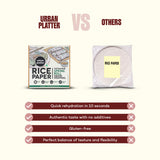 Urban Platter Square Rice Paper Sheets, 400g (Vietnamese Spring Roll Wrappers |  Gluten Free | 22 cm each | Easy To Roll)