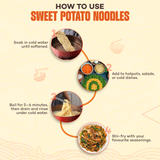 Urban Platter Sweet Potato Noodles (Dangmyeon), 300g (Korean Style Japchae Noodles| Glass Noodles | Additive Free | Gluten Free)