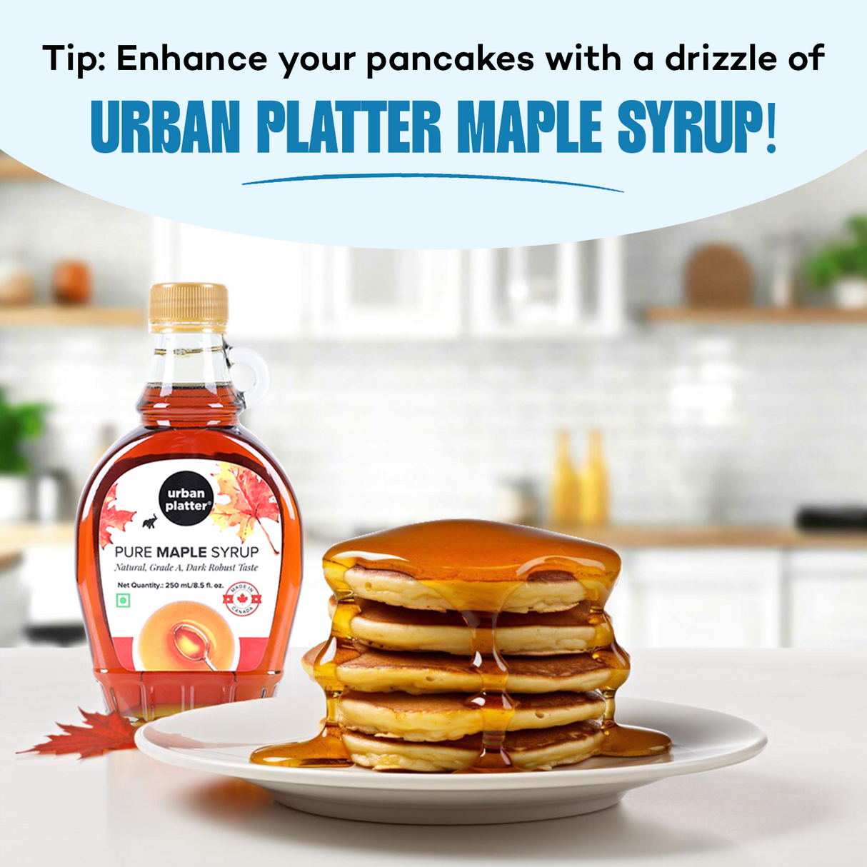 Urban Platter Vanilla Pancake Mix, [Goodness of Millets, Wheat Free, Just Add Water]