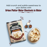 Urban Platter Water Chestnuts in Water, 567g (Drained Weight - 304g, Sweet, Tender, Ideal for Stir-Fries, Asian Dishes)