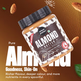 Urban Platter Almond Butter (With Skin) (Bold Nutty Flavour | Single Ingredient | Keto-Friendly | Unblanched Paste)