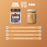 Urban Platter Almond Butter (With Skin) (Bold Nutty Flavour | Single Ingredient | Keto-Friendly | Unblanched Paste)