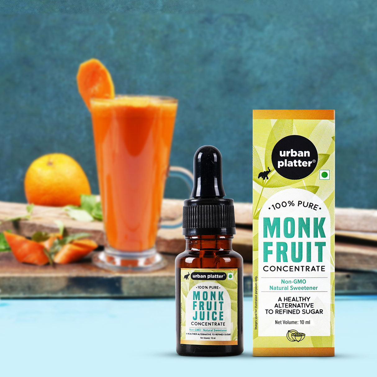 Urban Platter Monk Fruit Juice Concentrate, (100% Pure | Non-GMO | Natural Sweetener | Low GI)