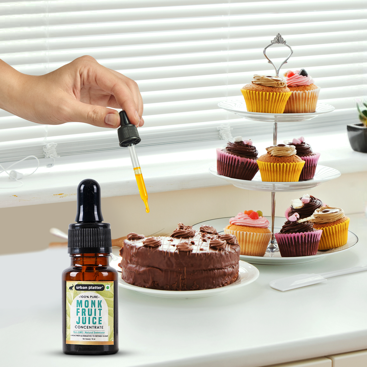 Urban Platter Monk Fruit Juice Concentrate, (100% Pure | Non-GMO | Natural Sweetener | Low GI)