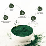 Urban Platter Pure Spirulina Powder, 300g [All-natural and Mineral-rich Detoxifying Supplement]
