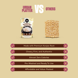 Urban Platter Shirataki Noodles, 270g (Keto-Friendly | Low-Carb | Fat-Free | Gluten-Free | Ultra-Low Calorie Konjac Miracle Noodles)