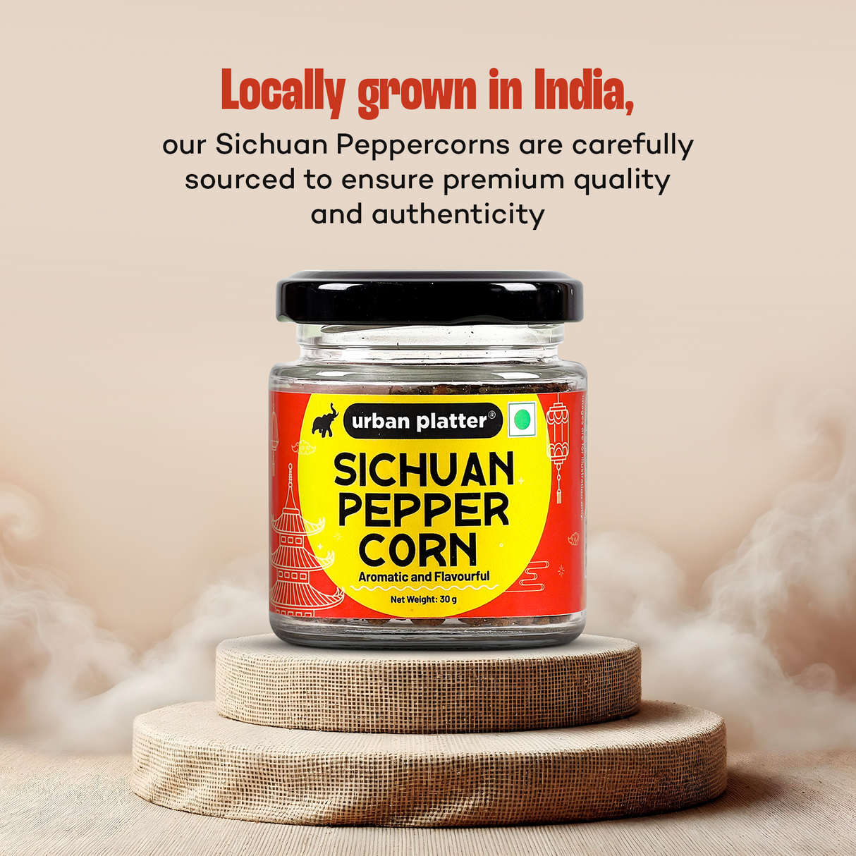 Urban Platter Sichuan Peppercorns, 30g (Sichuan | Schezwan | Pepper Corns | Mouth-numbing Spice | Red Sichuan Peppers | Imported)