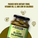 Urban Platter Sliced Jalapenos, 340g [ Tangy & Spicy, Great Topping for Pizza, Tacos, Nachos]