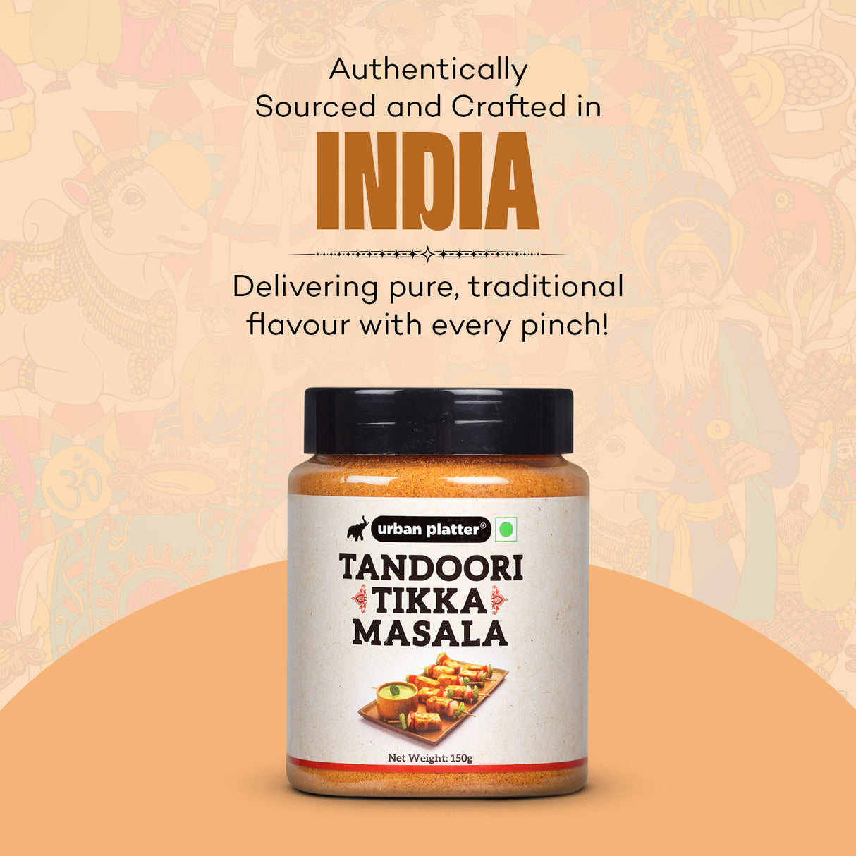 Urban Platter Tandoori Tikka Masala, 150g [Masala | Flavourful blend of spices | Sprinkle or add to your appetizers, gravies, veggies, fries]