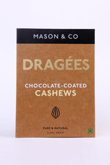 Mason & Co. Chocolate coated nuts - Dragees- Cashew, 150g