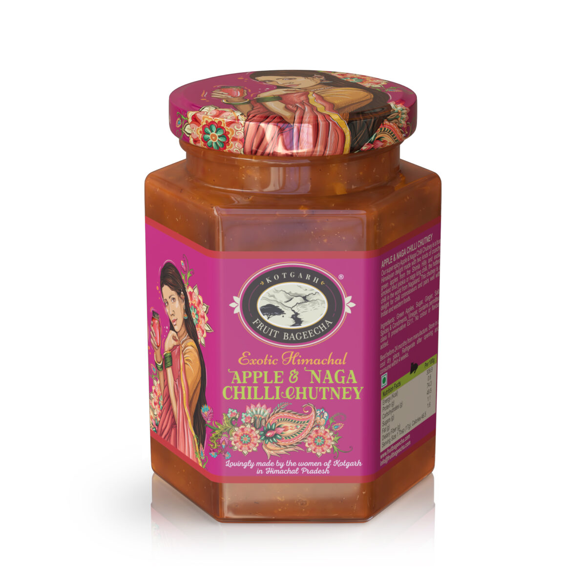 Kotgarh Fruit Bageecha Apple & Naga Chilli Chutney, 300g