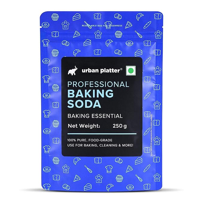 Urban Platter Baking Soda, 250g (Food-Grade Sodium Bicarbonate | Ideal for Baking, Cooking & Cleaning)