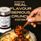 Garlic Crunch Chilli Crisp, 240g (Extra Crispy Garlic & 5 Chilli Blend | Crunchy Chilli Oil Condiment | No MSG | No Soy Sauce)