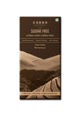 Carra Sugar Free Coffee with coffee nibs Milk Chocolate Bar, 50g