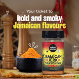 Urban Platter Jamaican Jerk Seasoning Shaker Jar, 80g (Spicy and Smoky Seasoning, Ideal for Marination for BBQ, Sprinkle over French Fries and Snacks)