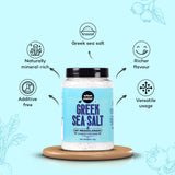 Urban Platter Greek Sea Salt of Messolonghi, 1Kg (Coarse Sun-dried Salt from Greece, Pure Mediterranean Sea Salt for Seasoning and Finishing | Ideal to Make brine and Sprinkling on breads and Salads)