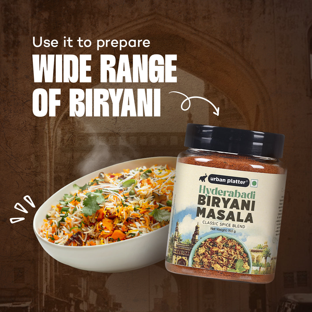 Urban Platter Hyderabadi Biryani Masala, 150g / 5oz [Aromatic, Spicy, Flavourful]