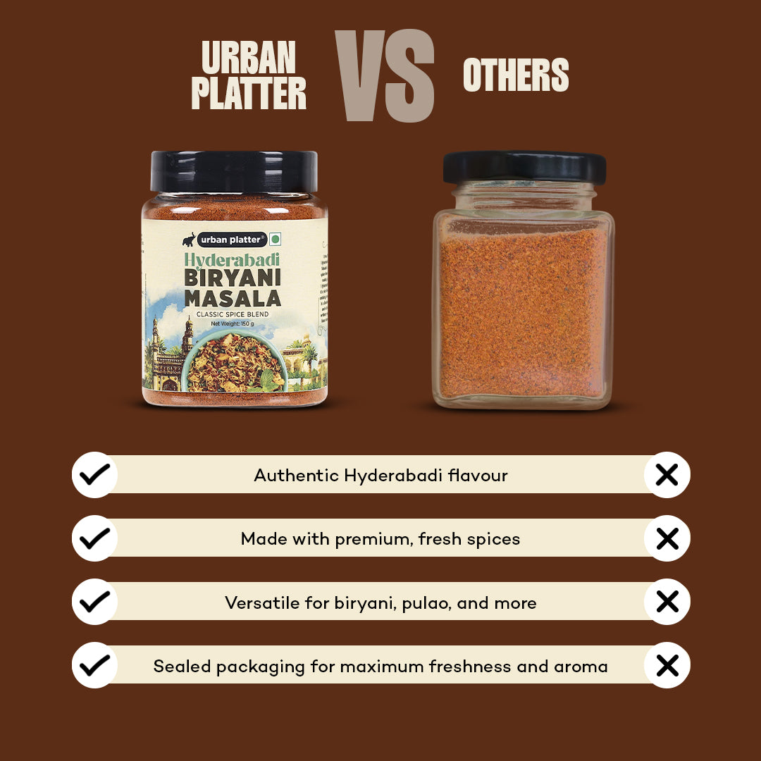 Urban Platter Hyderabadi Biryani Masala, 150g / 5oz [Aromatic, Spicy, Flavourful]