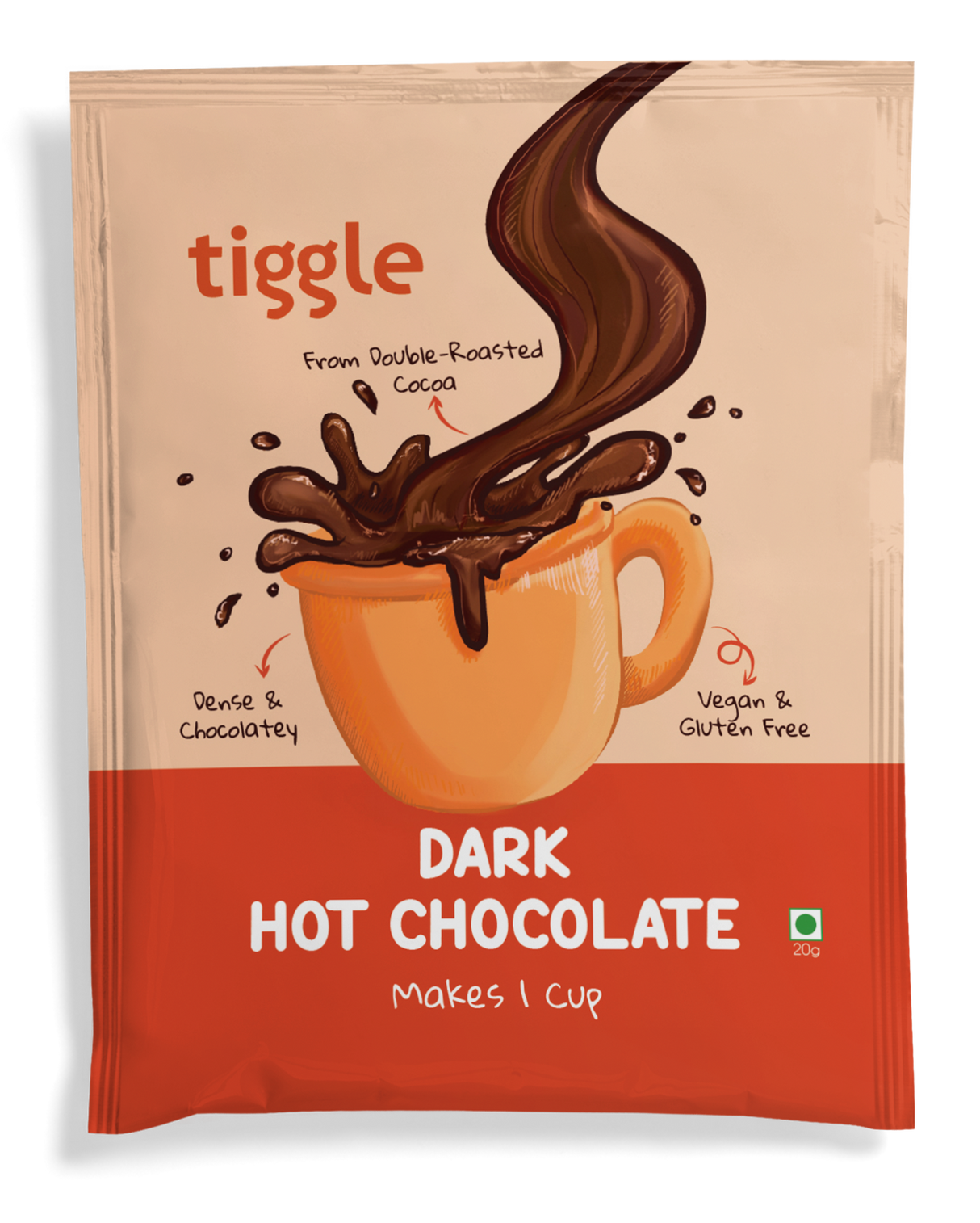 Tiggle Dark Hot Chocolate 20g