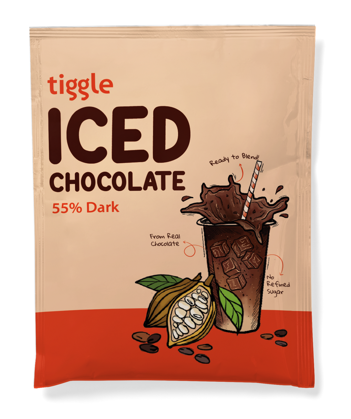 Tiggle 55% Dark Iced Chocolate, 30g