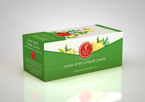 JULIUS MEINL Asian Spirit Ginger Lemon, 43.75g (Pack of 25 tea bags | Herbal tea | Imported tea bags)