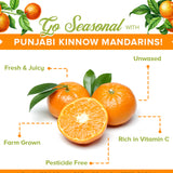 Urban Platter Certified Organic Fresh Kinnow Orange, 6 Units (Approx. 1kg)