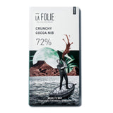 La Folie 72% Crunchy Cocoa Nib, 60g