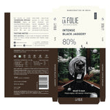 La Folie 80% Intense Black Jaggery Chocolate Bar, 60g