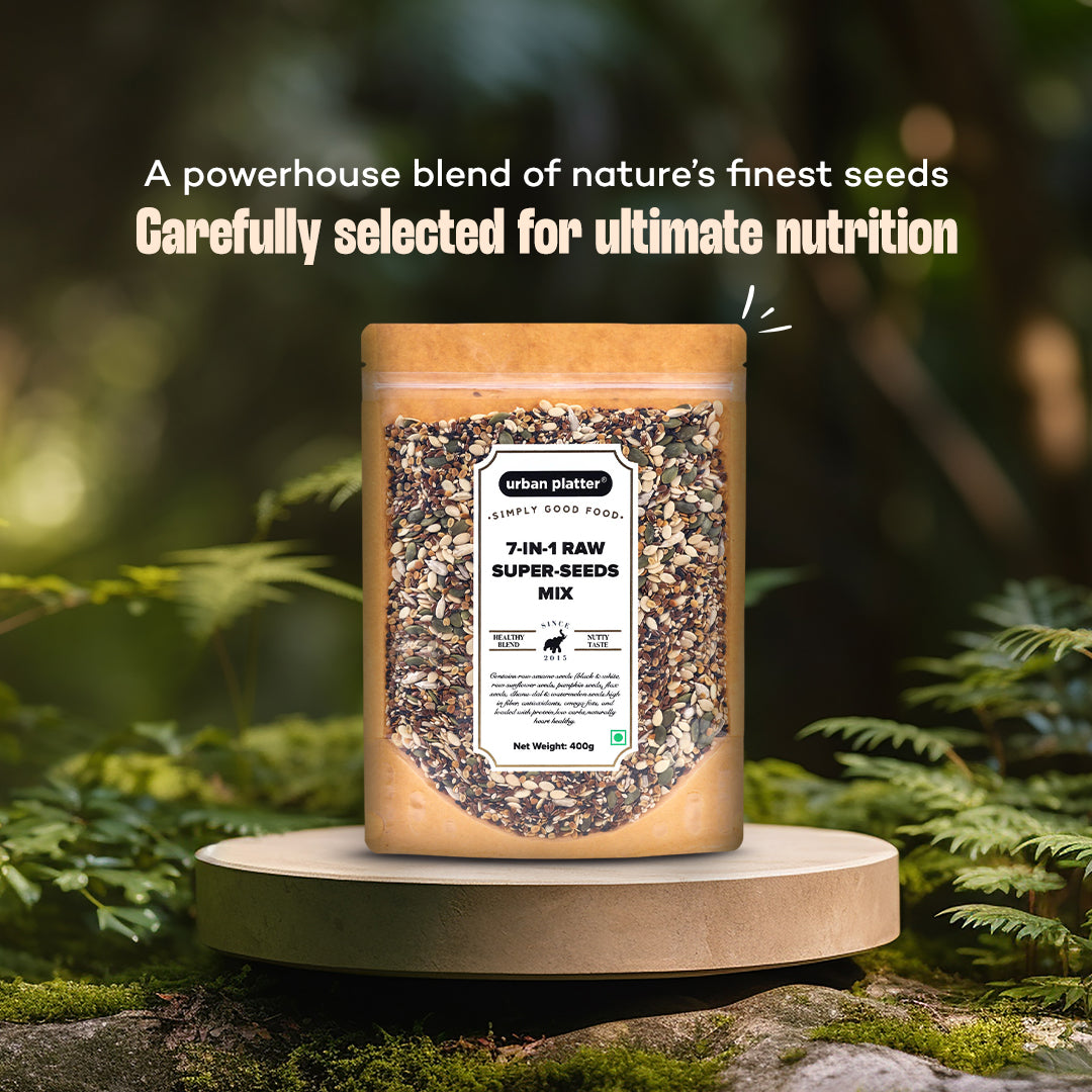 Urban Platter 7-in-1 Raw Super-Seeds Mix, 400g