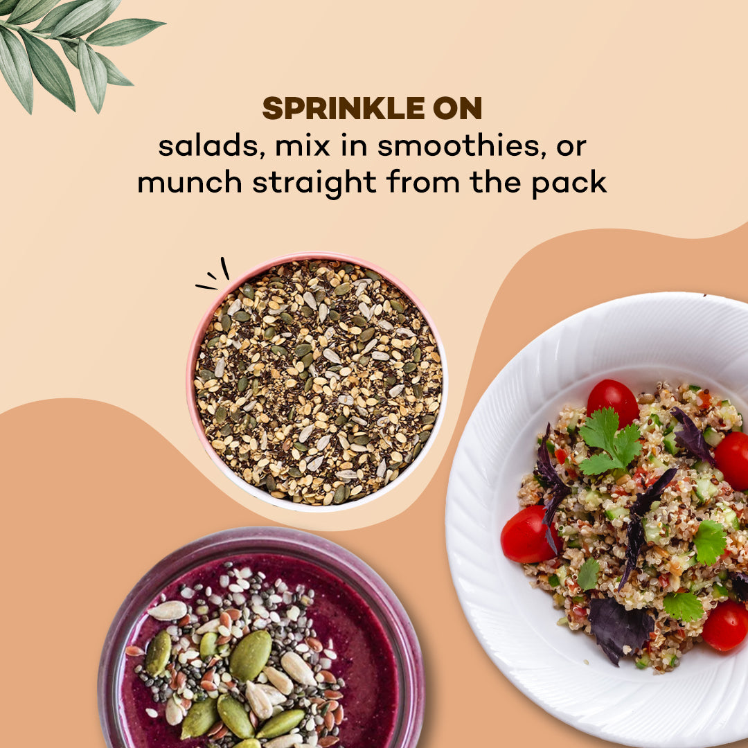 Urban Platter 7-in-1 Raw Super-Seeds Mix, 400g