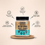 Urban Platter Nutritional Yeast Flakes (Unfortified | Plant Based | Nutty and Cheesy Flavour)