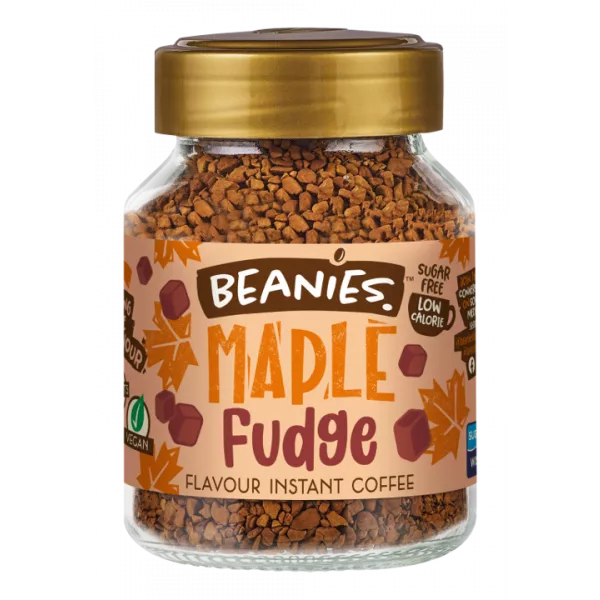 Beanies Maple Fudge Flavour Coffee, 50g