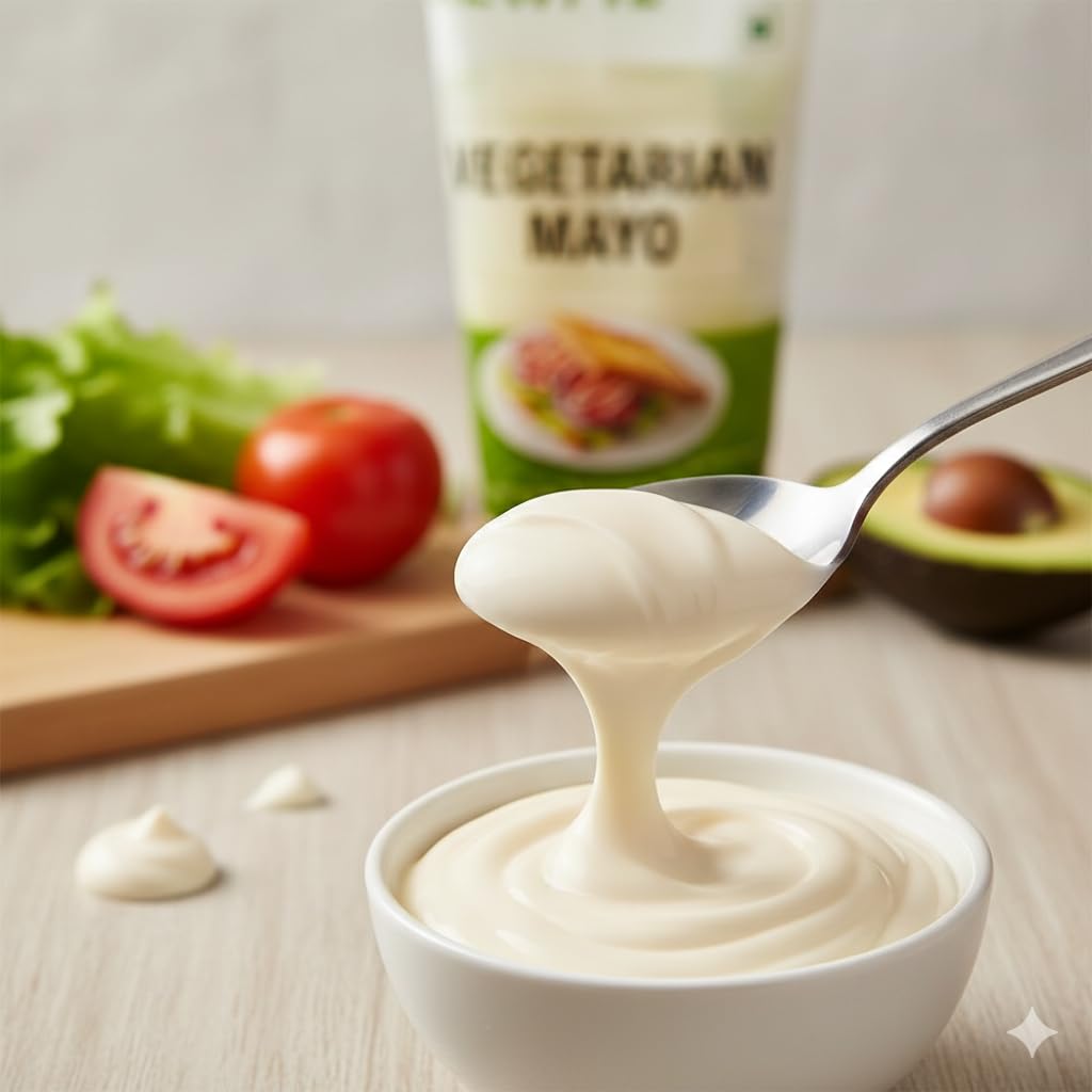Vegetarian Mayonnaise, 310ml (Green Kewpie Vegetarian Mayo | Rich & Creamy Japanese Style Mayonnaise)