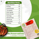 Wakao Hot & Spicy Sausage, 200g (100% Plant based , Ready to cook,Heat & Eat, Tender Jackfruit Sausages)