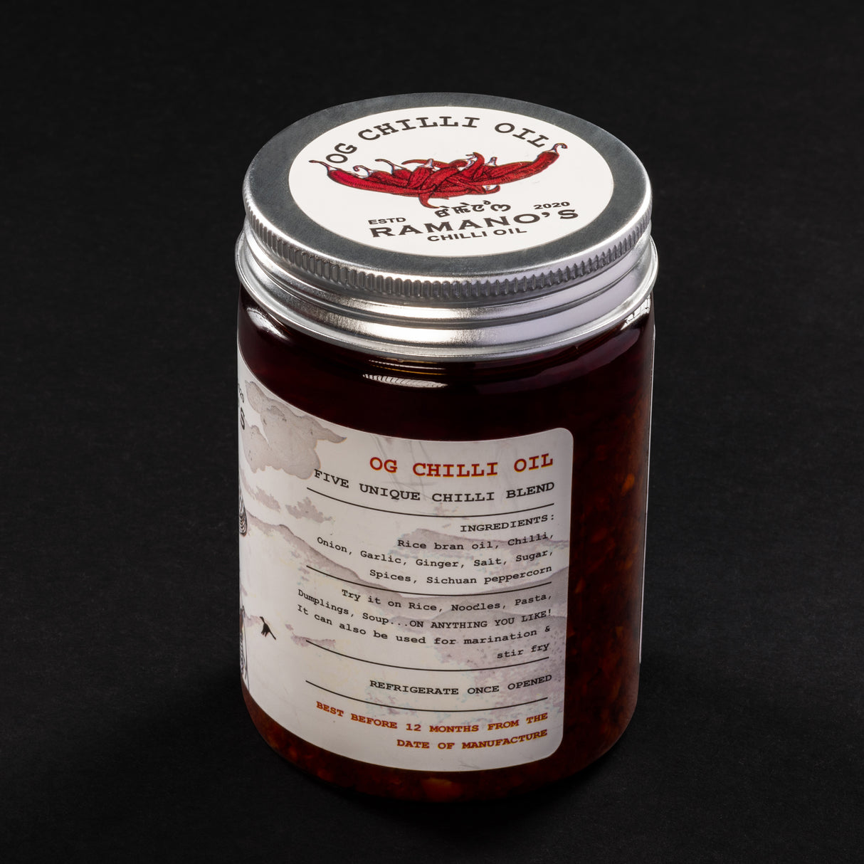 OG Chilli Oil, 240g (5 Chilli Blend with Sichuan Peppercorn | All-Purpose Chilli Oil | No MSG | No Soy Sauce)