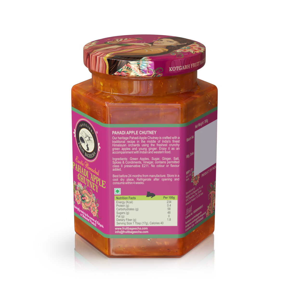 Kotgarh Fruit Bageecha Pahadi Apple Chutney, 300g