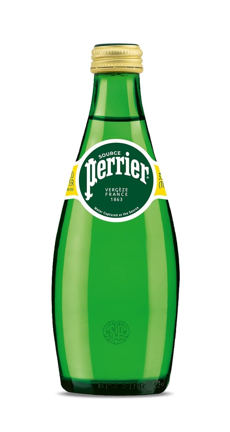 Perrier Carbonated Water (Sparkling Water) 330ml, (Pack of 4)