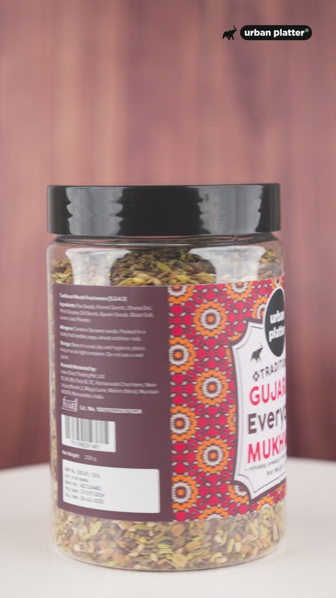 Urban Platter Traditional Gujarati Everyday Mukhwas, 250g (Mouth Freshener | Digestive | After-Meal Snack)