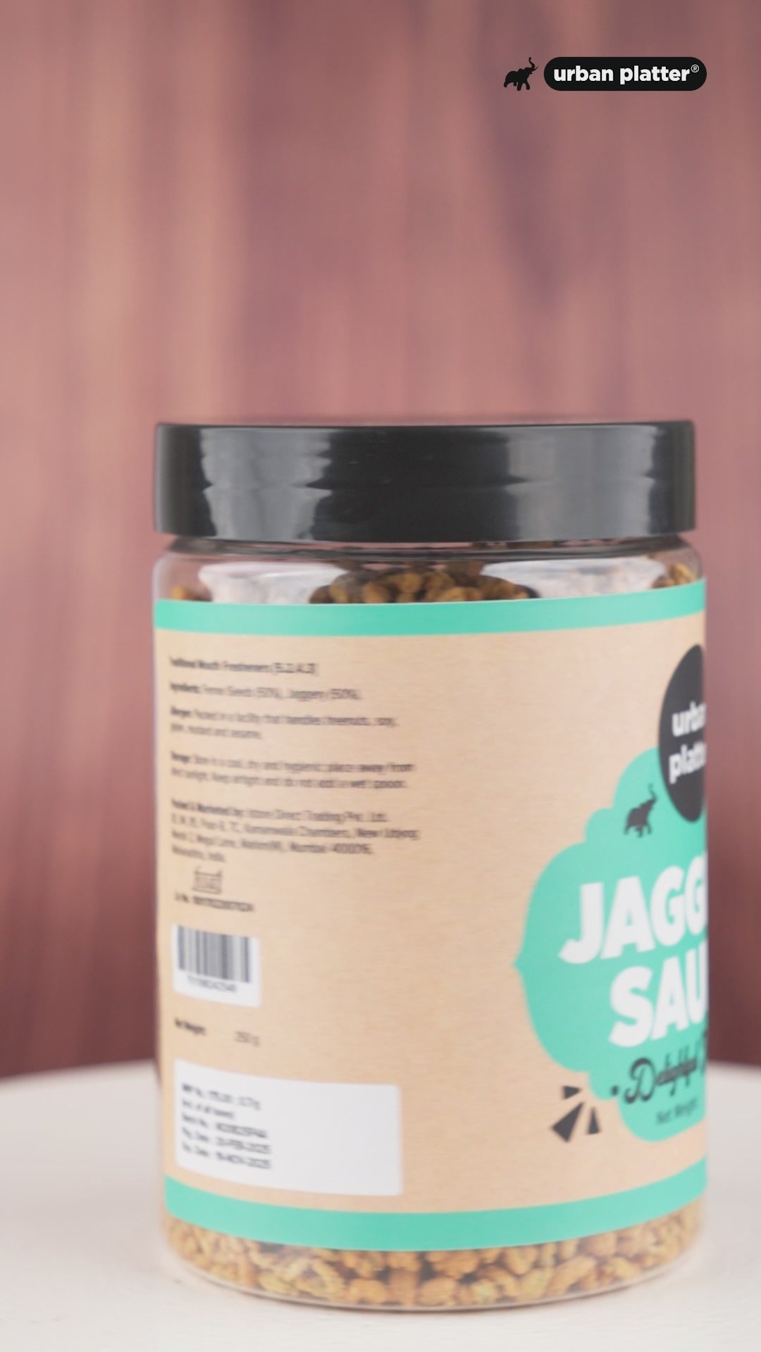 Urban Platter Jaggery Saunf, 250g (Gur Saunf / Fennel, Delicious Post-meal Digestive)