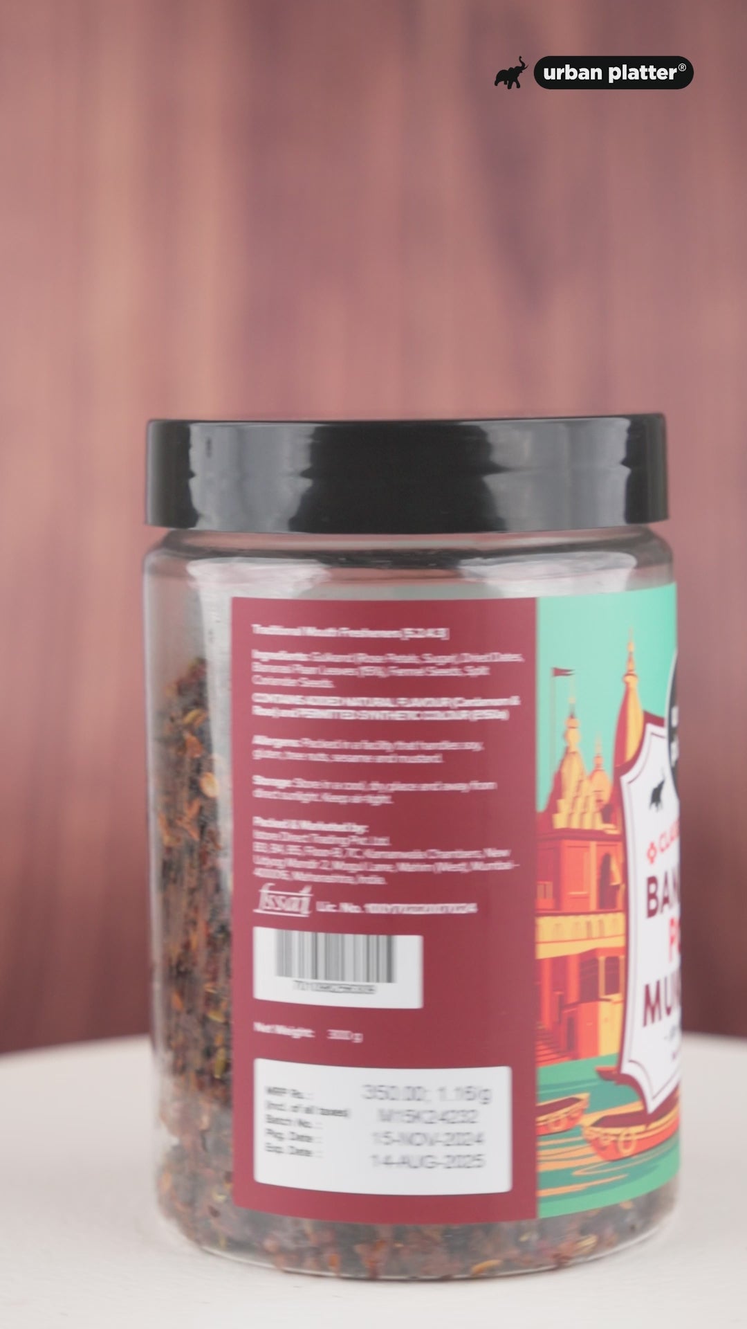 Urban Platter Banarasi Mukhwas, 300g [Mouth Freshener, After Meal Digestive, Without Supar/Areca Nut]