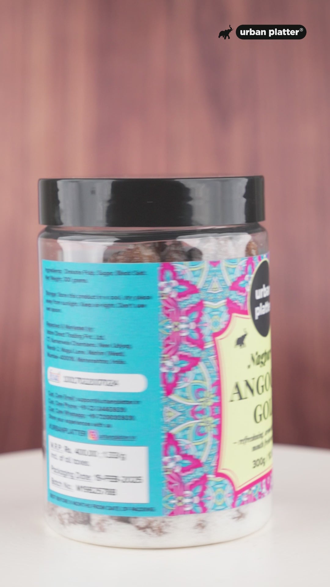 Urban Platter Nagpur ki Angoori Goli Mukhwas, 300g / 10.5oz [Mouth Freshener, Digestive, After-Meal Snack]